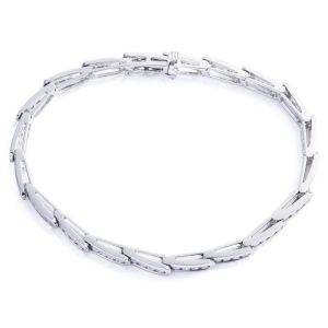 Channel-Set Diamond Tennis Bracelet in 14K White Gold (2.80ct)