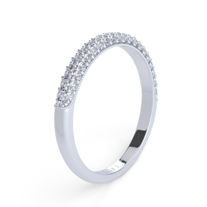 Three-Sided Diamond Wedding Band (0.29 ctw)