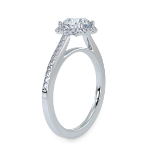 Classic Halo Diamond Engagement Ring