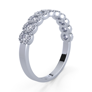 Halo Diamond Wedding Band (0.57 ctw)