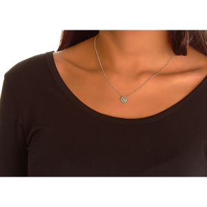 Baguette Diamond Cushion Pendant in 14K White Gold (0.26 ct)