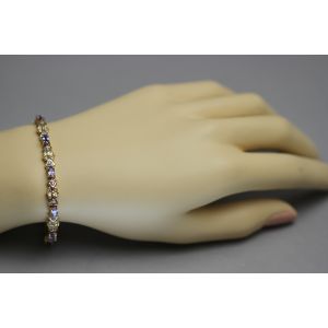 oval-tanzanite-diamond-yellow-gold-bracelet