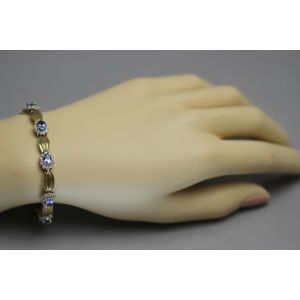 tanzanite-diamond-yellow-gold-bracelet