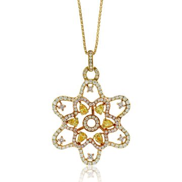two-tone-gold-white-yellow-diamond-necklace