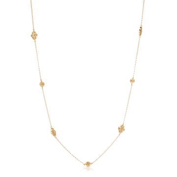 Clover Diamond by the Yard Necklace in 14K Yellow Gold (0.86ct)