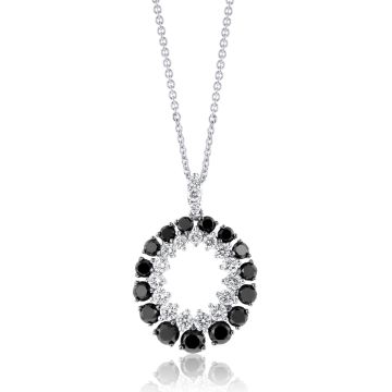 black-diamond-white-gold-circle-necklace