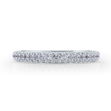 Three-Sided Diamond Wedding Band (0.29 ctw)