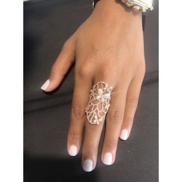 Butterfly Garden Statement Ring in 14k Rose Gold (2.10ct)