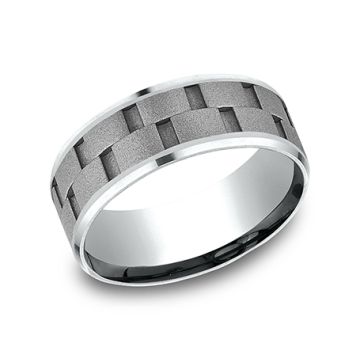 cobalt-chrome-men's-wedding-band-cut-center