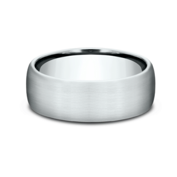 Men's Comfort-Fit Satin Finished Wedding Band in Platinum (7.5mm)