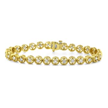 diamond-yellow-gold-tennis-bracelet