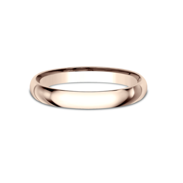 Classic Comfort-Fit Wedding Band in 14k Rose Gold (2.5mm)