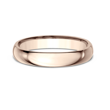 Classic Comfort-Fit Wedding Band in 14k Rose Gold (4mm)