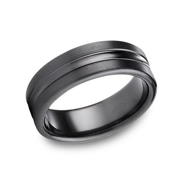 black-titanium-men's-wedding-band-satin-finished