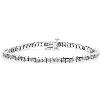 Diamond Tennis Bracelet in 14K White Gold (3.85ct)
