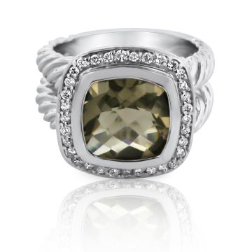 smokey-topaz-diamond-white-gold-ring
