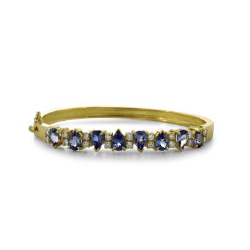 pear-tanzanite-diamond-yellow-gold-bangle