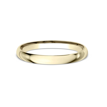 Classic Comfort-Fit Wedding Band in 14k Yellow Gold (2mm)