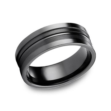 black-titanium-men's-wedding-band