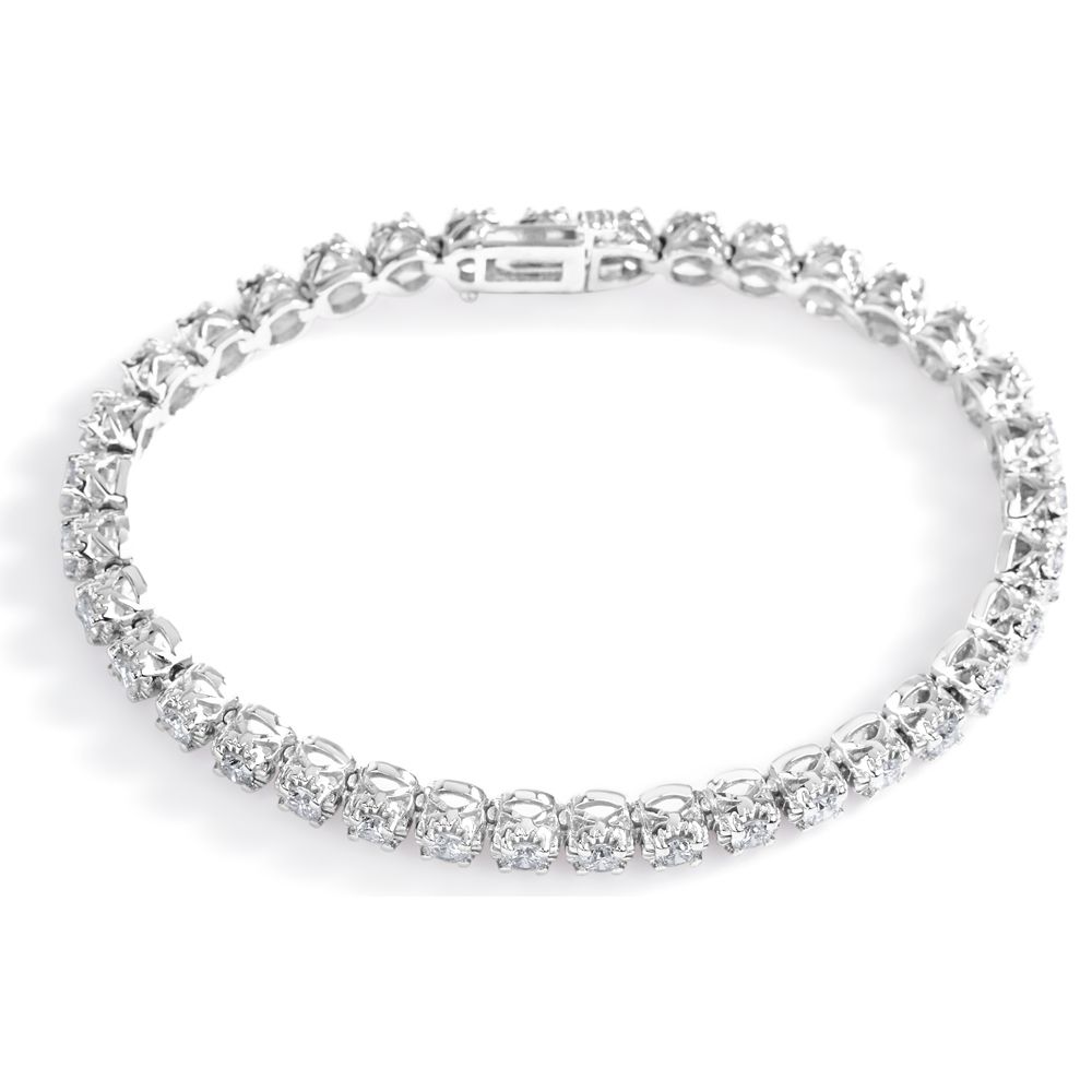 Diamond Tennis Bracelet in 14K White Gold (3.60ct)