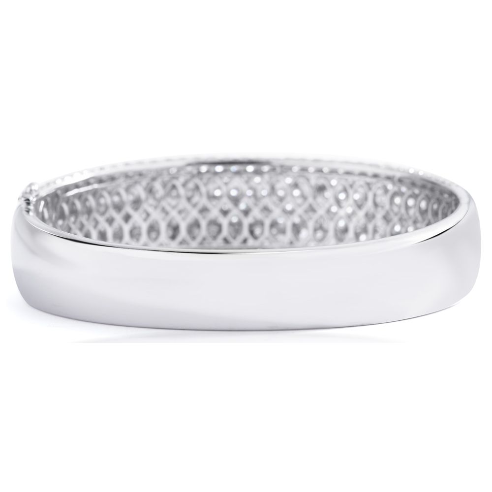 Pavé Diamond Bangle in 18k White Gold (13.00ct)