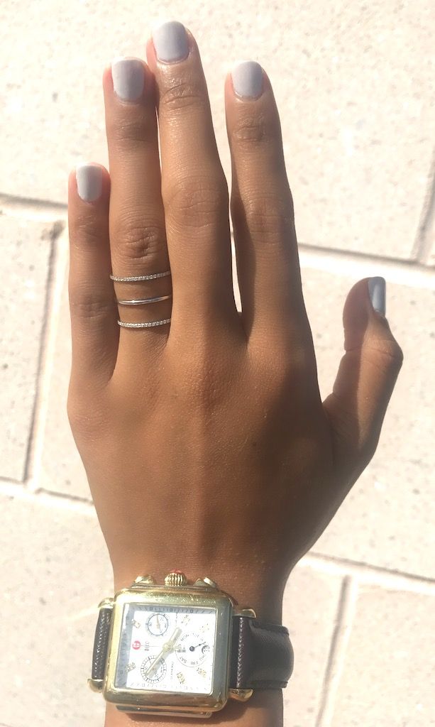 Diamond Triple Bar Ring in 14K White Gold (0.14ct)