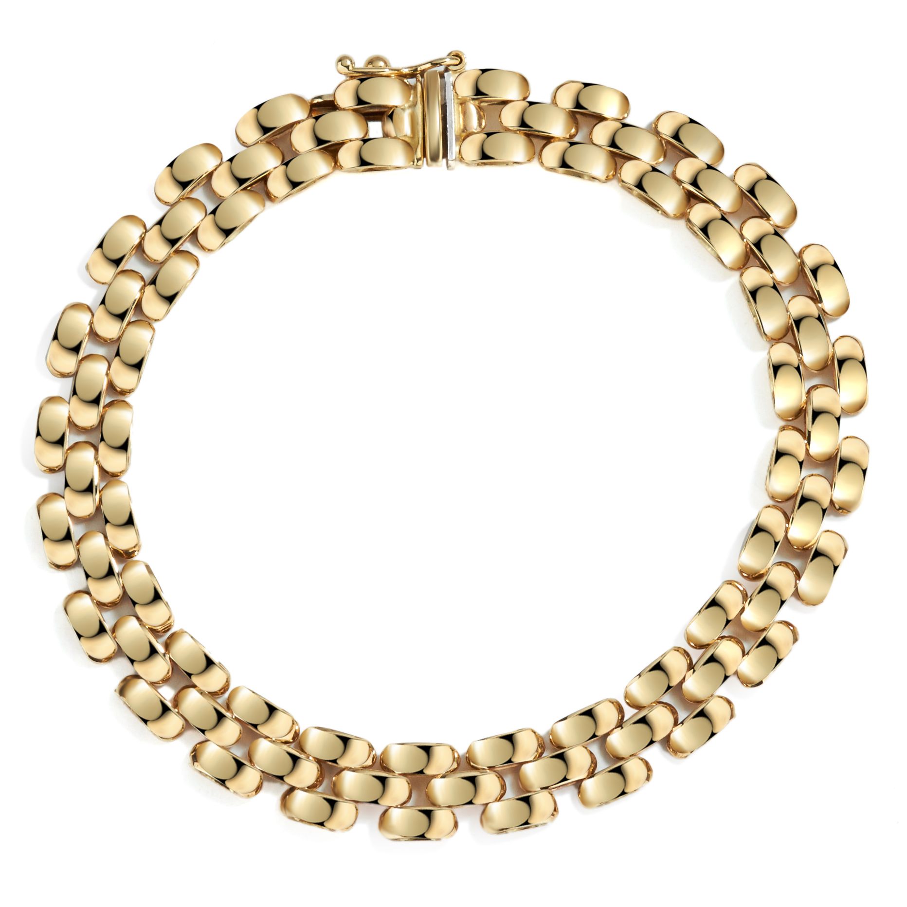 Mini Link Bracelet in 14K Yellow Gold (7mm)