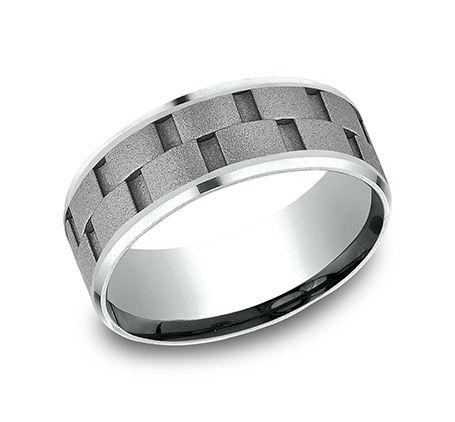 cobalt-chrome-men's-wedding-band-cut-center
