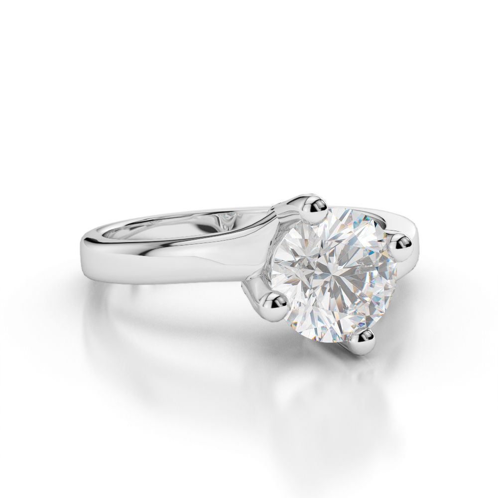 Four Prong Solitaire Engagement Ring