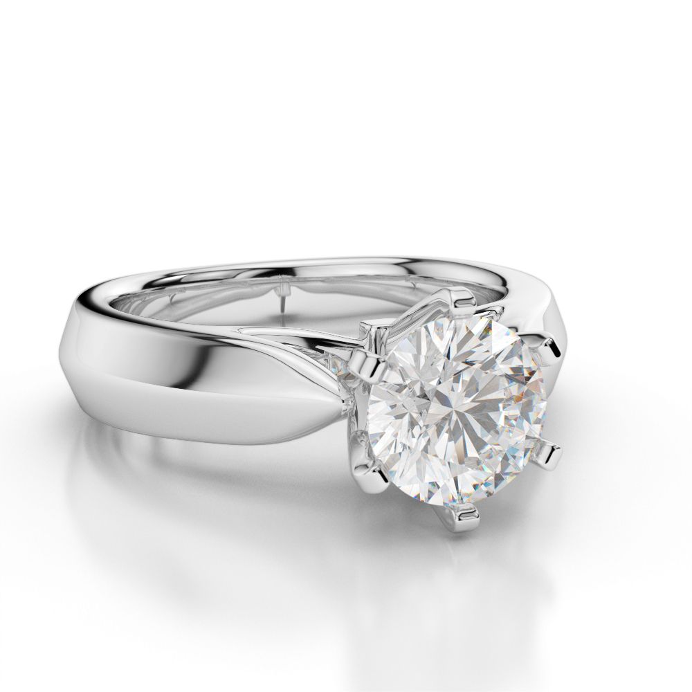 Cathedral Solitaire Engagement Ring