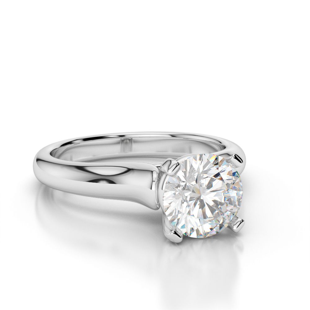 Classic Four Prong Solitaire Engagement Ring