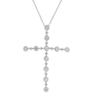 bezel-set-diamond-cross-pendant-white-gold
